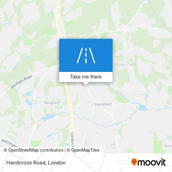 Handcross Road map