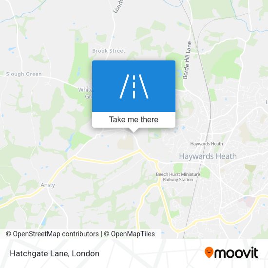 Hatchgate Lane map