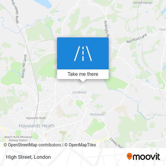 High Street map