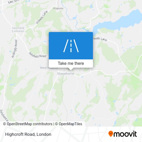 Highcroft Road map