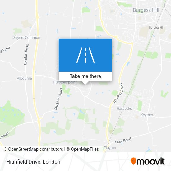Highfield Drive map