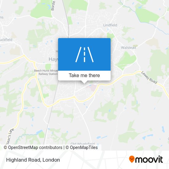 Highland Road map