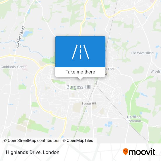 Highlands Drive map