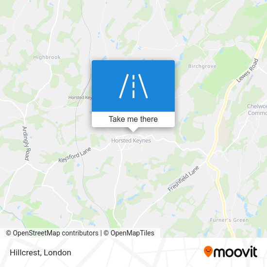 Hillcrest map