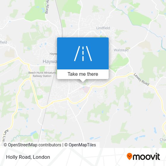 Holly Road map