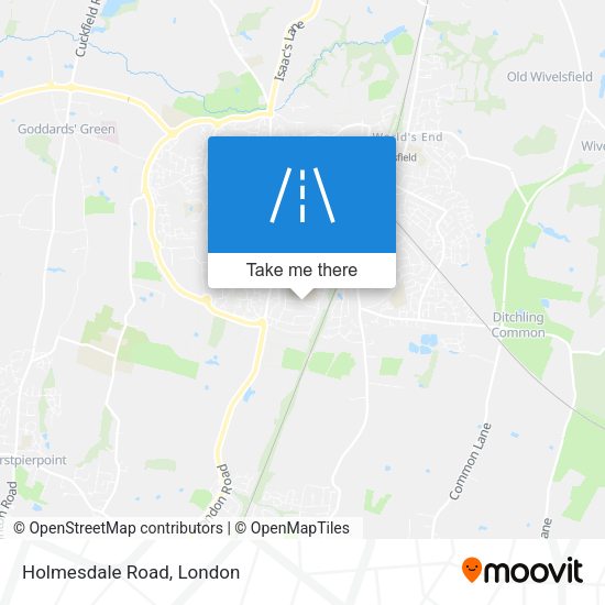 Holmesdale Road map