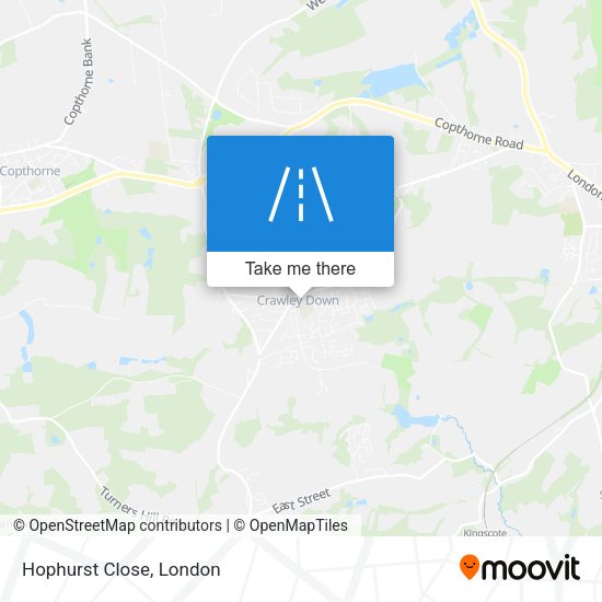 Hophurst Close map