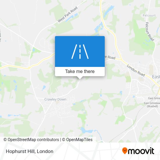 Hophurst Hill map