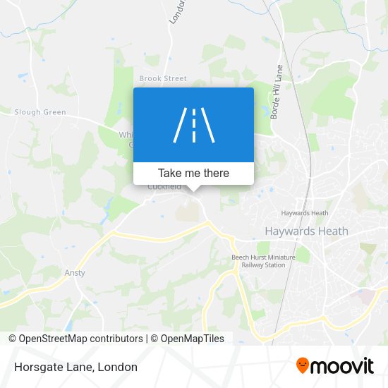 Horsgate Lane map