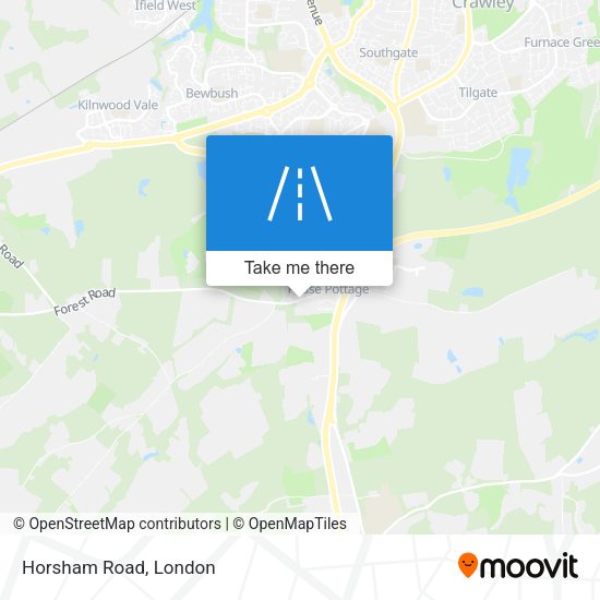 Horsham Road map