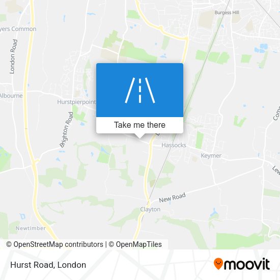Hurst Road map