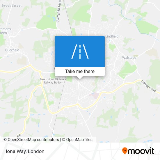 Iona Way map