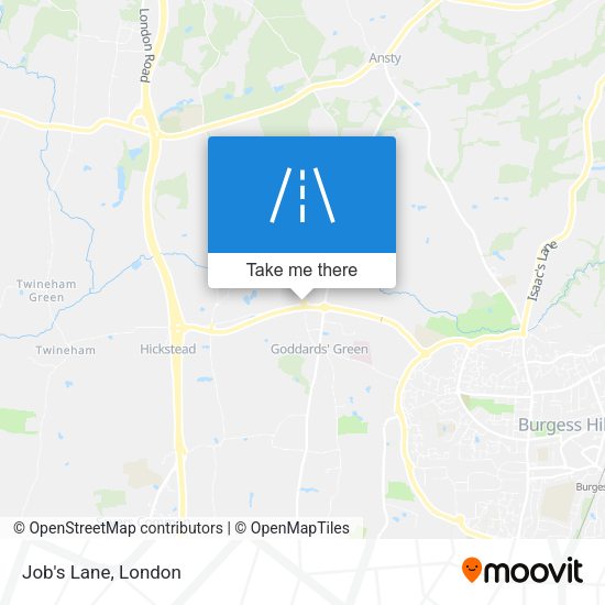 Job's Lane map