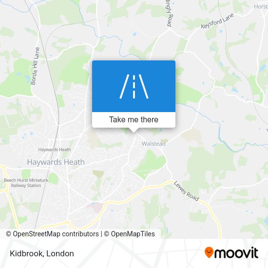 Kidbrook map