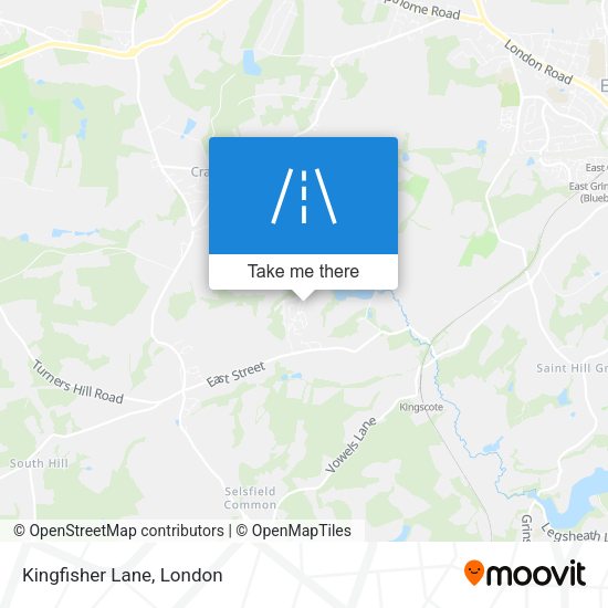 Kingfisher Lane map