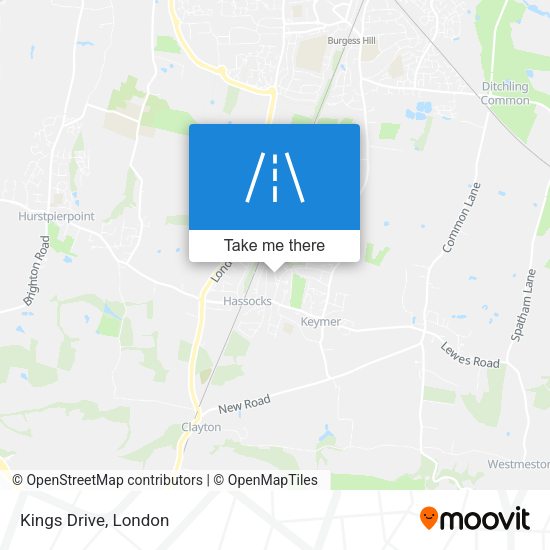 Kings Drive map