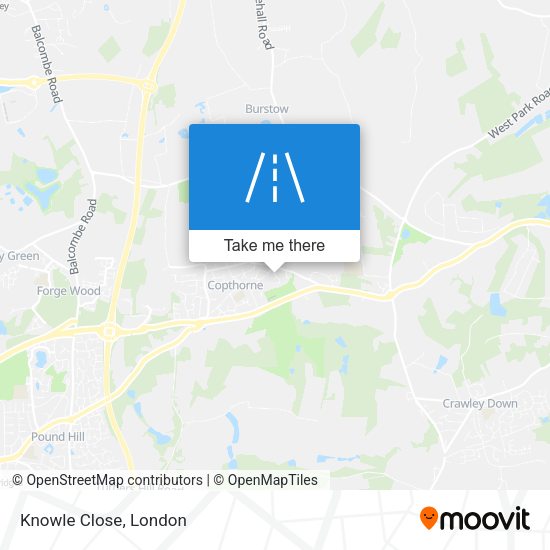 Knowle Close map