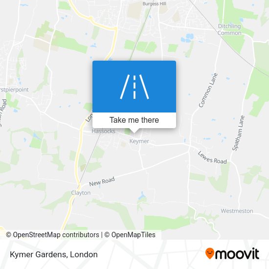 Kymer Gardens map