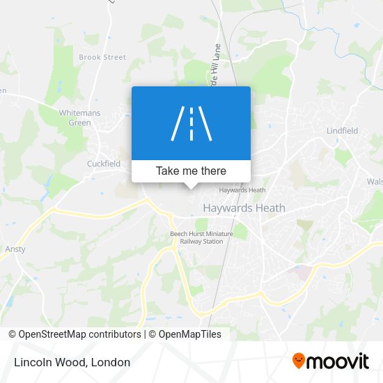 Lincoln Wood map
