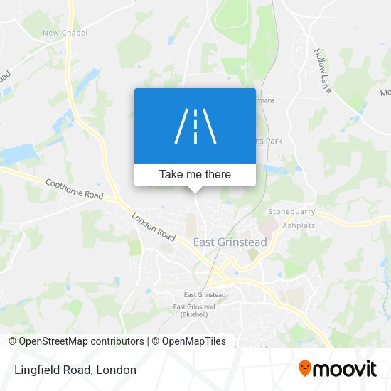 Lingfield Road map