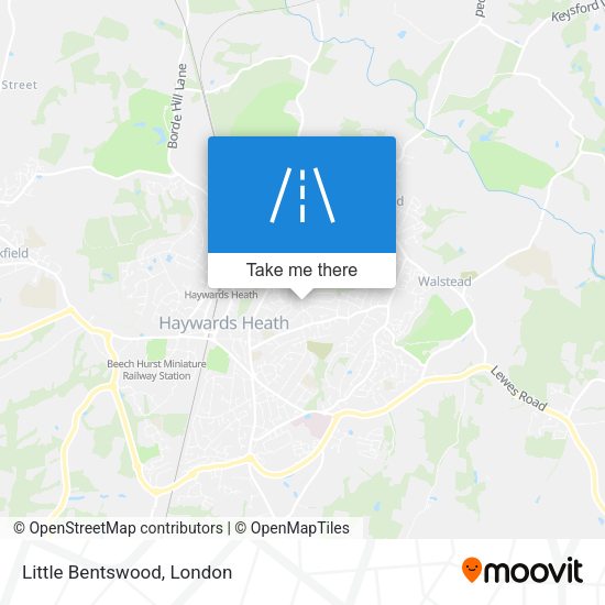Little Bentswood map