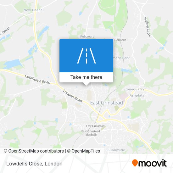 Lowdells Close map