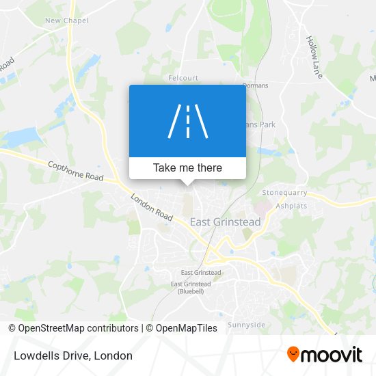 Lowdells Drive map