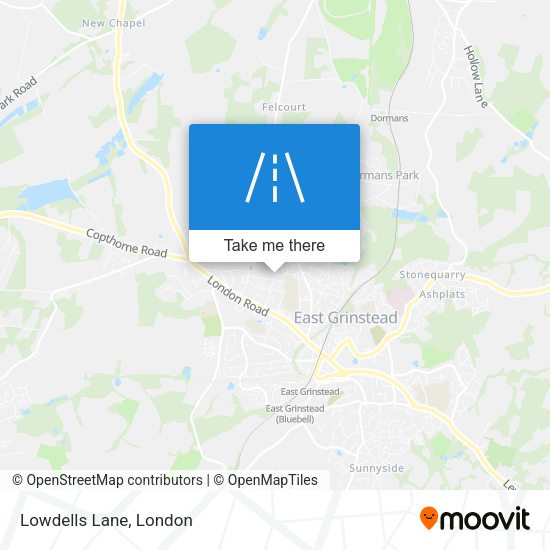 Lowdells Lane map