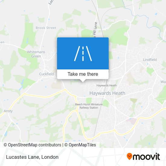 Lucastes Lane map