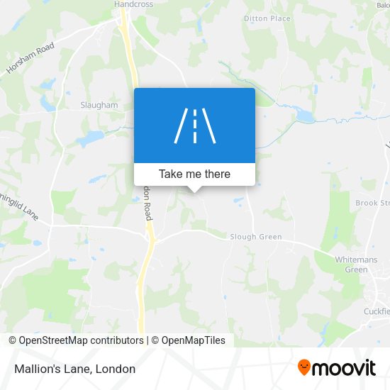 Mallion's Lane map