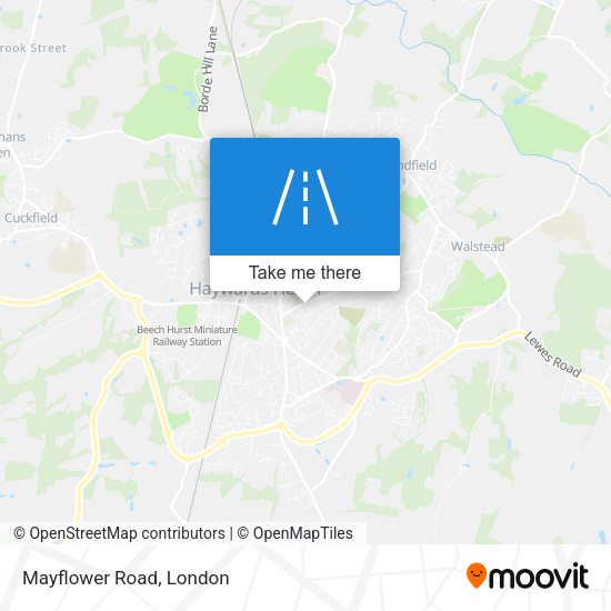 Mayflower Road map