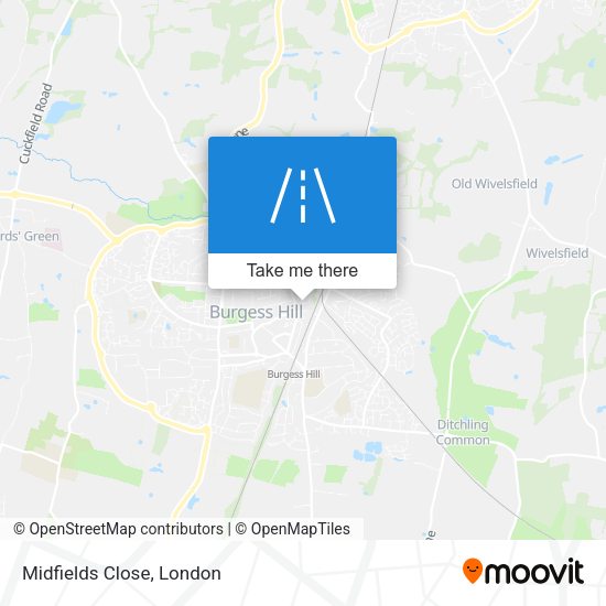 Midfields Close map