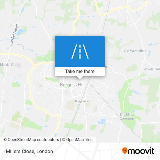 Millers Close map