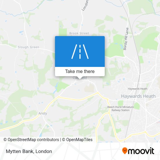 Mytten Bank map