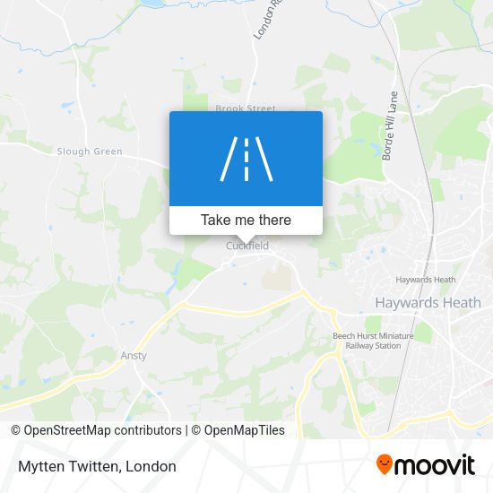 Mytten Twitten map