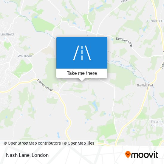 Nash Lane map