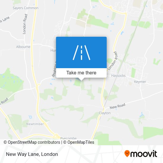 New Way Lane map
