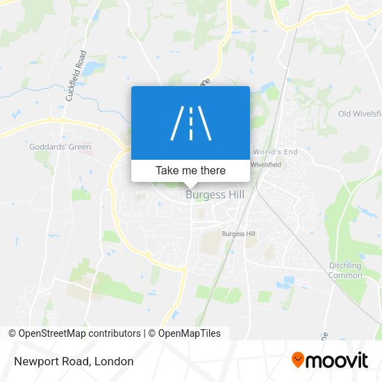 Newport Road map