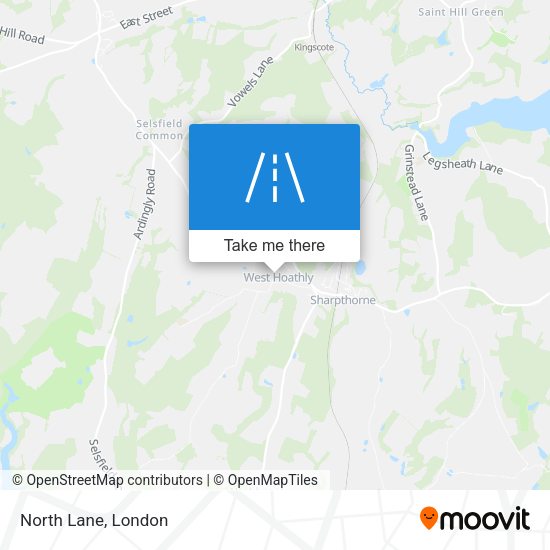 North Lane map