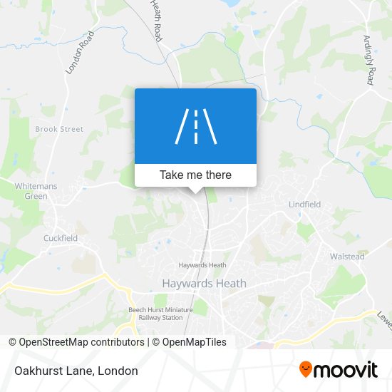 Oakhurst Lane map