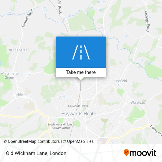 Old Wickham Lane map