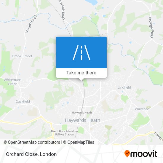 Orchard Close map