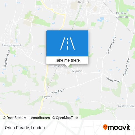 Orion Parade map