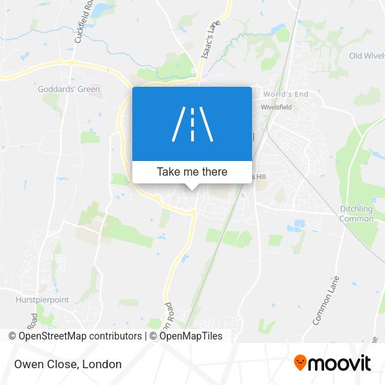Owen Close map