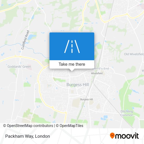Packham Way map