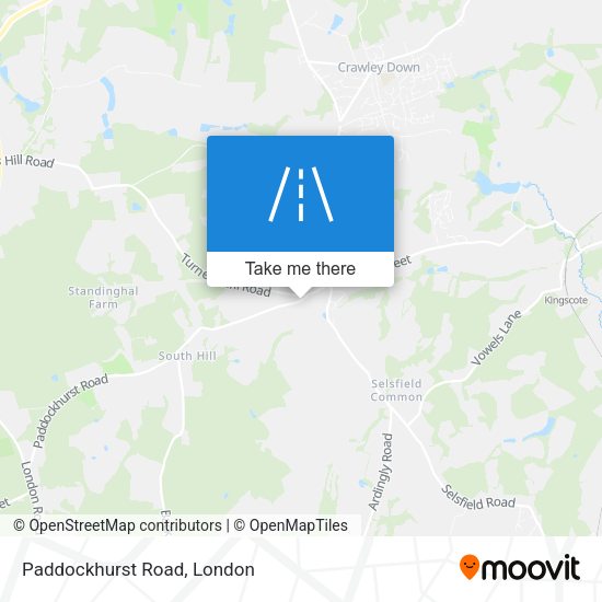 Paddockhurst Road map