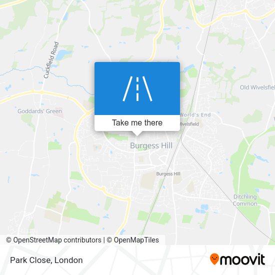 Park Close map
