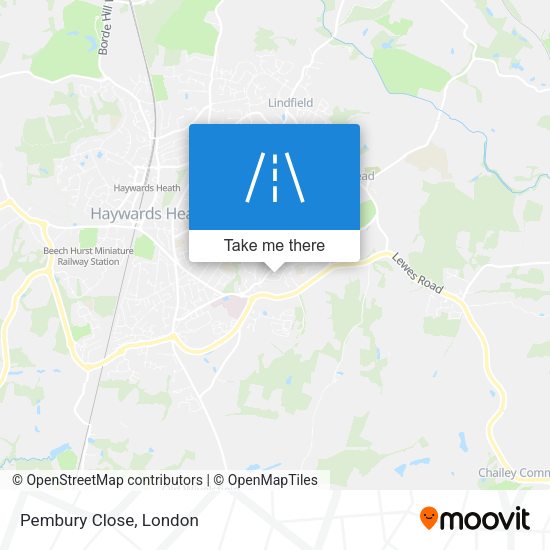 Pembury Close map