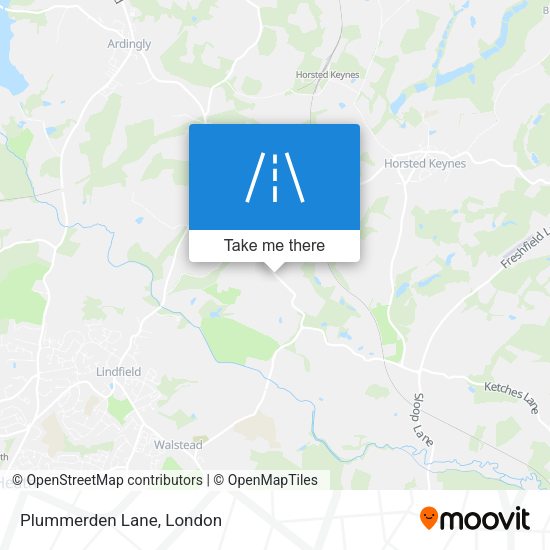 Plummerden Lane map
