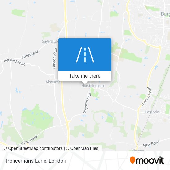 Policemans Lane map